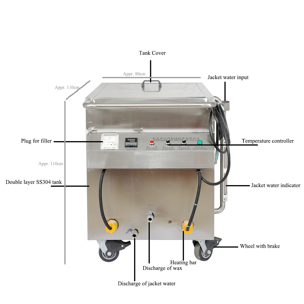 Square Type Wax Meler 200L