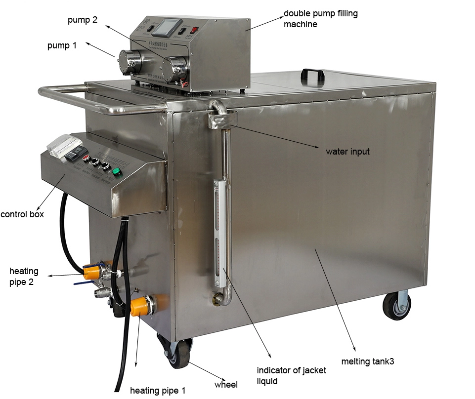 200L Candle Wax Melter Machine Commercial Electric Heating System Large Capacity Mixing Tank For Paraffin Soy Beeswax