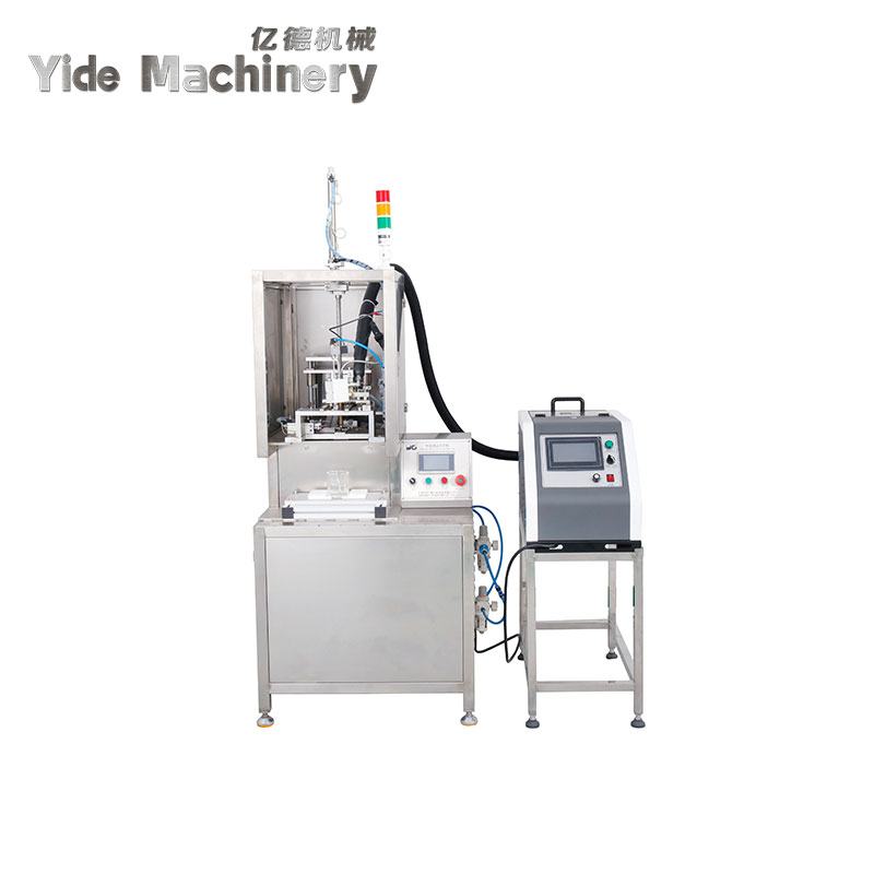 Semi Automatic Wick Setting Machine For Jar Tea Light Candle Production Line Manufacturing
