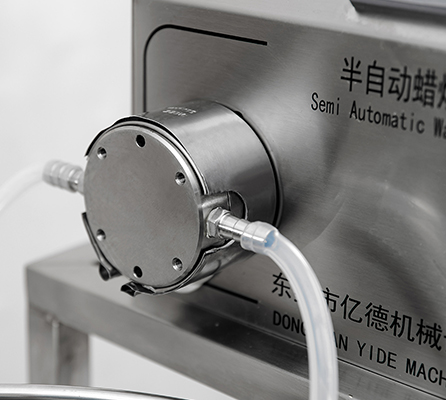 Industrial Candle Wax Filling Equipment Semi Auto Filler For Scented Soy Wax Container Production