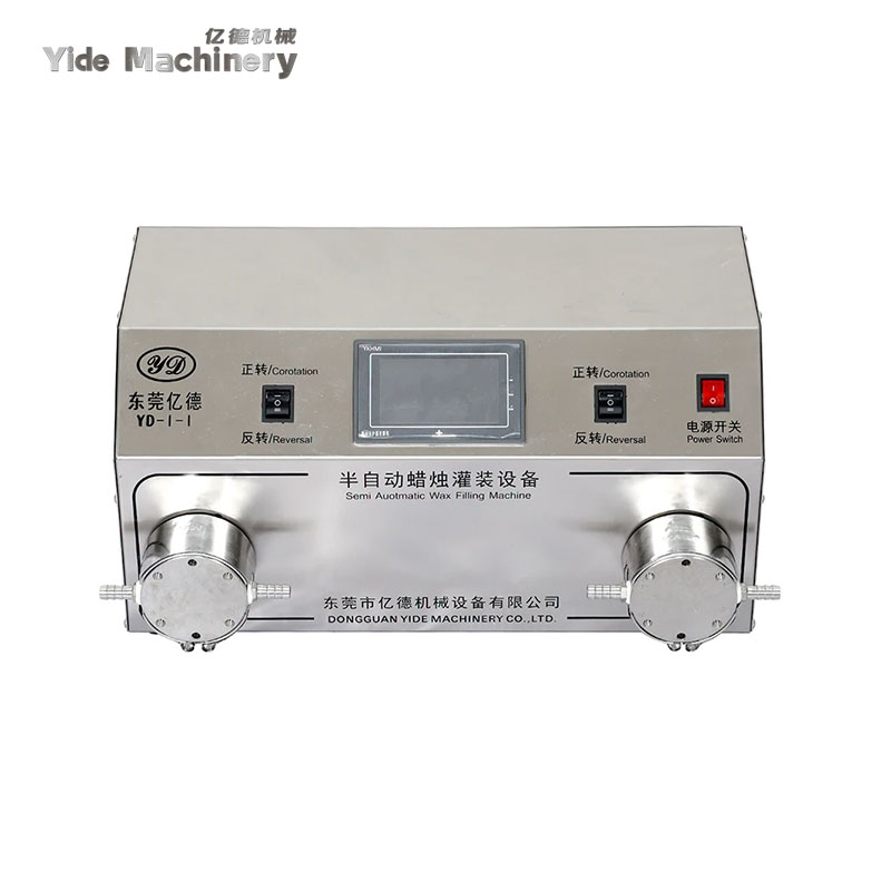 Industrial Candle Wax Filling Equipment Semi Auto Filler For Scented Soy Wax Container Production